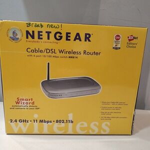 Netgear MR814 V2 11 Mbps 4-Port 10/100 Wireless B Router‎